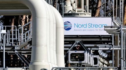 Eine Anlage der Gas-Pipeline Nord Stream 1 in Lubmin.