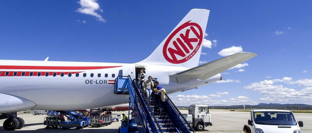 Fliegt weiter: Trotz eines Konkursantrages heben die Maschinen der Fluggesellschaft Niki noch ab. 