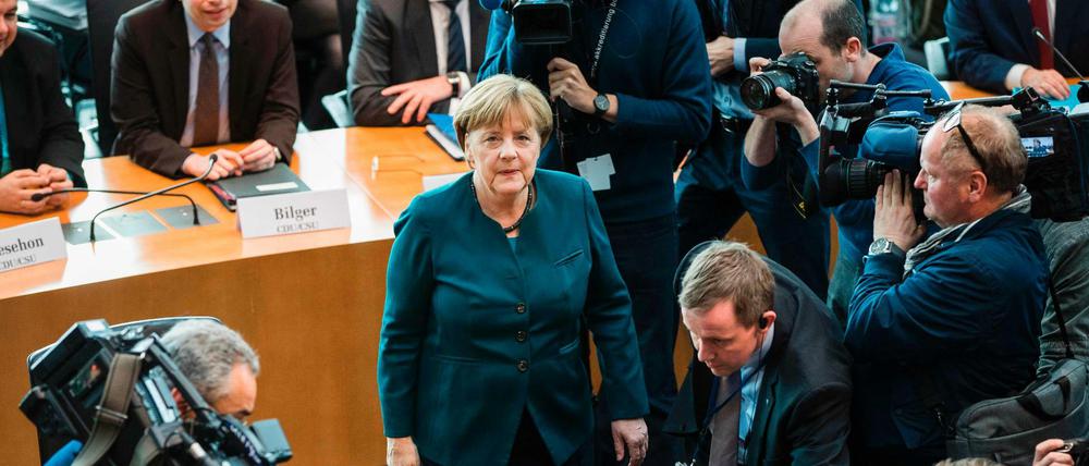 Zum guten Schluss. Am Mittwoch wurde Angela Merkel im Untersuchungsausschuss befragt.