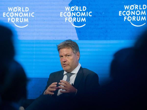 Robert Habeck sprach sich in Davos für mehr europäische Zusammenarbeit aus. 