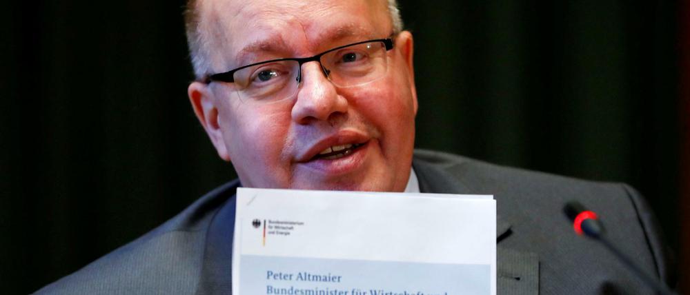 Wirtschaftminister Peter Altmaier (CDU) präsentierte seine Vorschläge in Berlin.