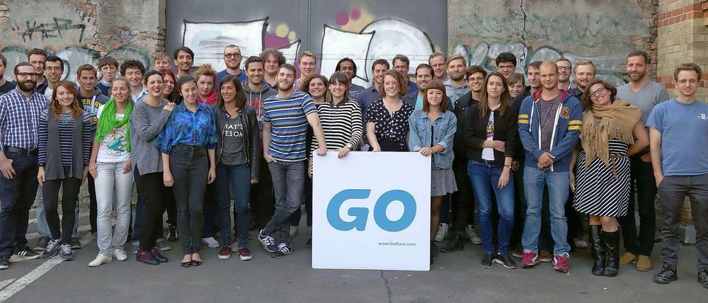 Das Team von GoEuro im August 2014. Gerade hat das Unternehmen seine zweite Finanzierungsrunde abgeschlossen.