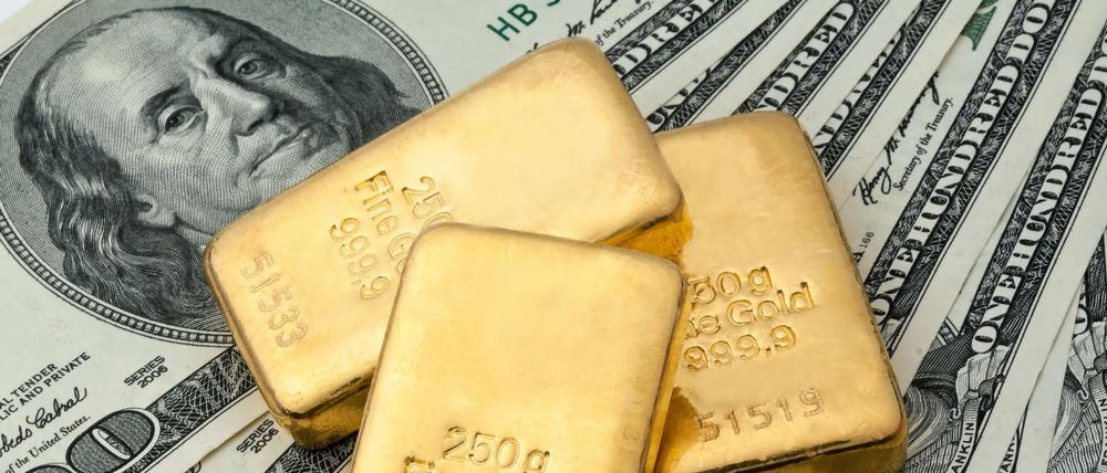 Gold wird am Weltmarkt in Dollar gehandelt.