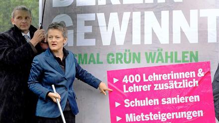 Die Grünen und ihre Forderungen für Berlin. Besseres Wetter steht nicht auf dem Plan.