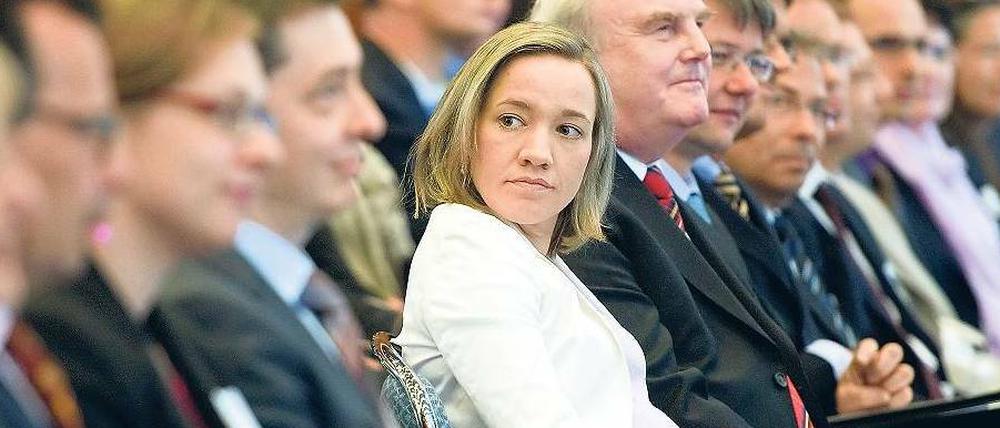 Ministerin wird Mutter. Um „familienbewusste Arbeitszeiten“ ging es am Montag bei einer Veranstaltung mit der schwangeren CDU-Bundesfamilienministerin Kristina Schröder.