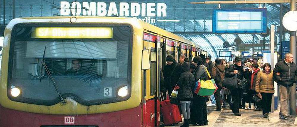 Im Bombardier-Konzern, dessen Namenszug am Hauptbahnhof prangt, sind auch die pannenanfälligen Züge der Baureihe 481 gebaut worden.
