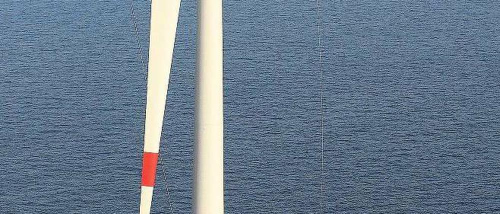 Volle Kraft voraus. Forscher haben Verbundstoffe entwickelt, mit denen man noch größere und effizientere Windräder bauen kann – zum Beispiel für die Nordsee. Foto: ddp
