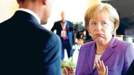 Nicht mit mir! Angela Merkel (CDU) ist von den Vorschlägen Barack Obamas (links) nicht angetan. Womöglich kommt es auf dem Weltwirtschaftsgipfel in Toronto zum Eklat – Amerika und Europa stehen einander unversöhnlich gegenüber. 