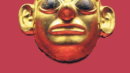 Goldschatz. Seit Jahrhunderten ist das Edelmetall begehrt. Wertvolle Kunstwerke der Inkas sind zurzeit in Paris zu sehen. Foto: AFP