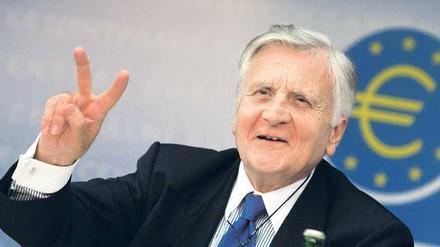Nach seiner Rede stieg der Euro auf 1,40 Dollar: EZB-Chef Jean Claude Trichet am Donnerstag in Frankfurt am Main. 