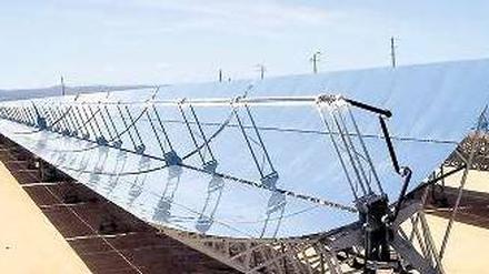 Wüstenprojekt. Die Anlage von Solar Millennium in Kalifornien.