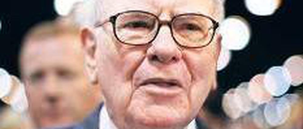 Volle Taschen. Warren Buffets Kriegskasse enthält 38 Milliarden Dollar. Foto: Reuters