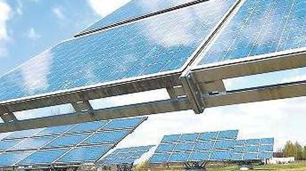 Energie der Zukunft. Im Technologiepark im Südosten Berlins sind 17 Firmen auf Solarenergie spezialisiert. 