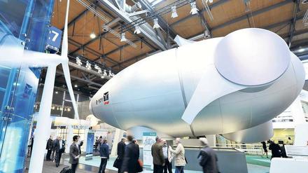 Runde Sache. Aussteller aus 65 Ländern zeigen in Hannover ihre Produkte – Enercon ist mit dieser Windturbine dabei. 