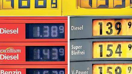 Deutsche Benzinpreise sind hoch, aber vor Steuern die niedrigsten in Europa. 