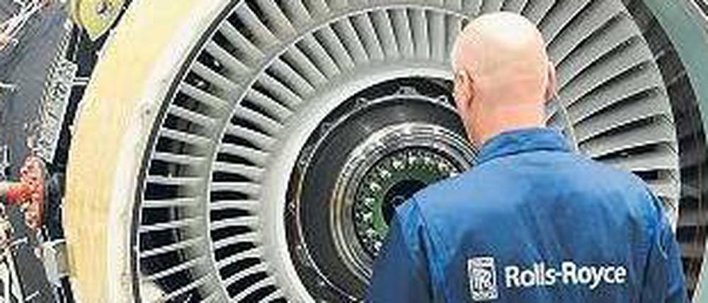 Antrieb für die Lüfte. Im Werk von Rolls-Royce in Dahlewitz arbeiten 2200 Mitarbeiter an Triebwerken und offenen Rotoren.