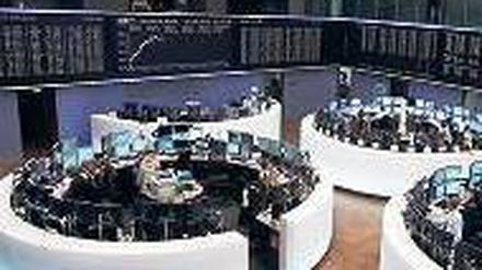 Die Börse feiert. Finanztitel legten am Montag teilweise kräftig zu. Foto: Reuters