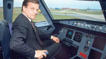 Hauptsache Cockpit. Hartmut Mehdorn, 1989, als Vorstandsvorsitzender der Deutschen Airbus.