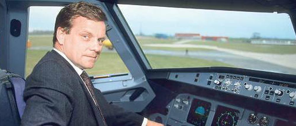 Hauptsache Cockpit. Hartmut Mehdorn, 1989, als Vorstandsvorsitzender der Deutschen Airbus.