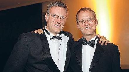 Schon viele Jahre befreundet: Stephan Schwarz (li.) und Eric Schweitzer. 