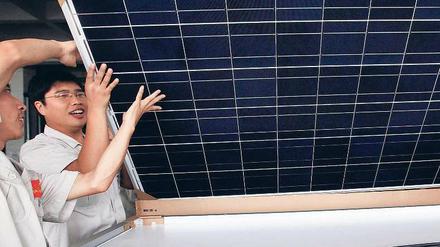 Billige Solarpanels aus China machen es den Deutschen schwer.