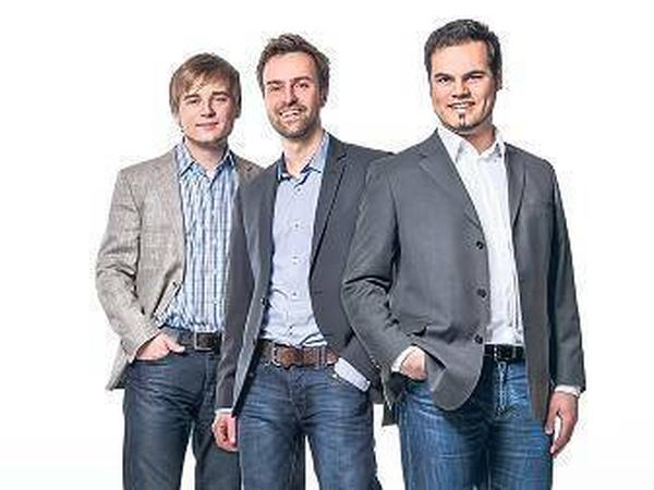 Julian Hauck, Bastian Porzner und Johannes Thunert