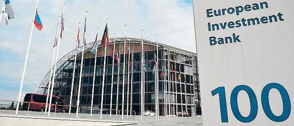 Geld für die Welt. Die Zentrale der EU-eigenen Europäischen Investitionsbank (EIB) in Luxemburg. Wie die bundeseigene KfW in Deutschland vergibt das Institut Kredite und gewährt Bürgschaften, um Projekte – auch außerhalb Europas – zu realisieren.