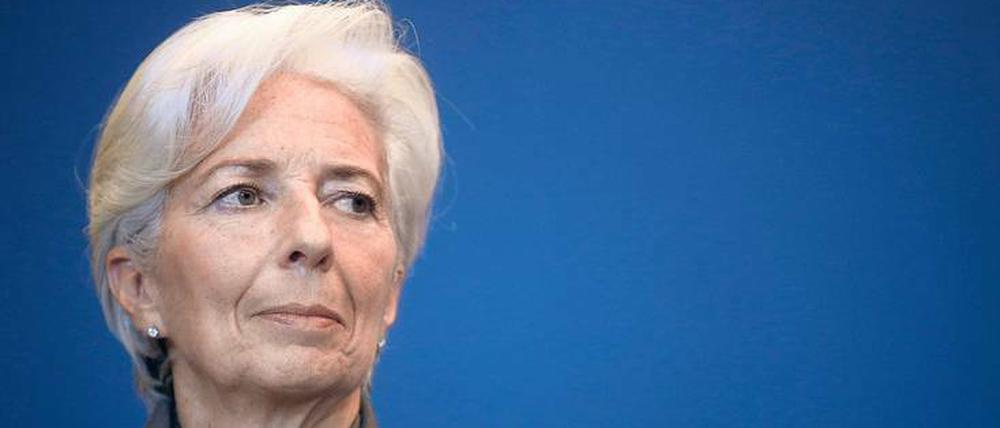 Die Griechen im Blick haben IWF-Chefin Christine Lagarde und ihre Mitarbeiter schon lange. In manchen Punkten sind sie anderer Ansicht als die Kreditgeber aus der EU. Foto: Jacky Naegelen