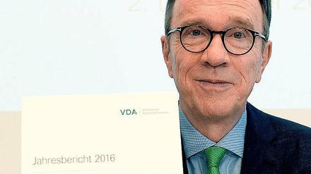 Zufrieden. VDA-Präsident Matthias Wissmann präsentiert am Freitag den Jahresbericht des Autoverbandes.