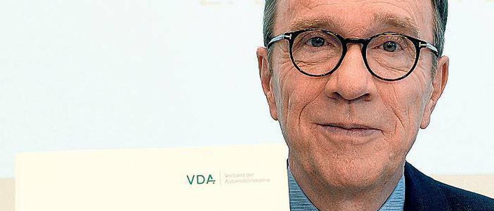 Zufrieden. VDA-Präsident Matthias Wissmann präsentiert am Freitag den Jahresbericht des Autoverbandes.