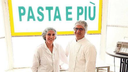 Die Firmeninhaber von Pasta e Piu, Mohammad Reza Mohammadi und Mitra Bahramsari.