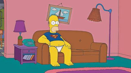 So wie Homer Simpson fallen vier von zehn Deutschen nach der Arbeit oft nur noch auf ihr Sofa. So erschöpft sind sie abends von ihrem Tag. Foto: Imago