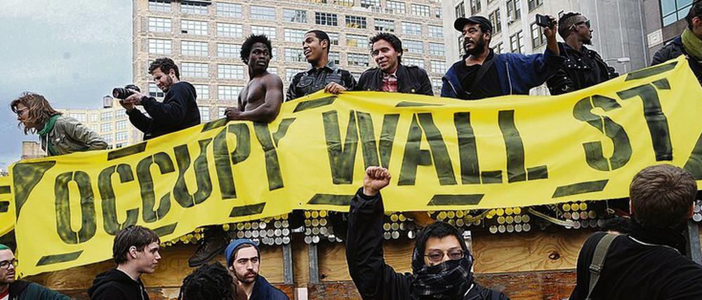 Unerhört. Die Proteste der Occupy-Wall-Street-Bewegung fanden kaum Berücksichtigung bei der Regulierung der Banken nach der Finanzkrise, kritisiert Stiglitz.