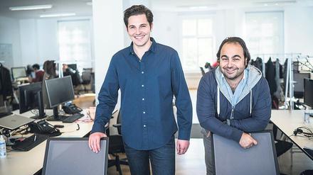 Große Pläne. Auto1-Gründer Christian Bertermann (links) und Hakan Koc haben früh darauf gesetzt, dass Kunden bereit sind, Autos im Netz zu kaufen.