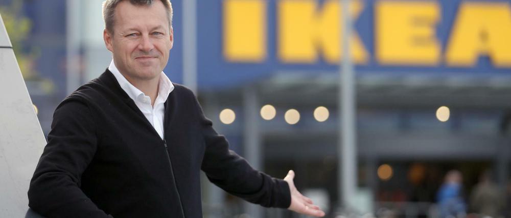 Ikea-Chef Jesper Brodin vor einer Filiale in Kaarst, Nordrhein-Westfalen