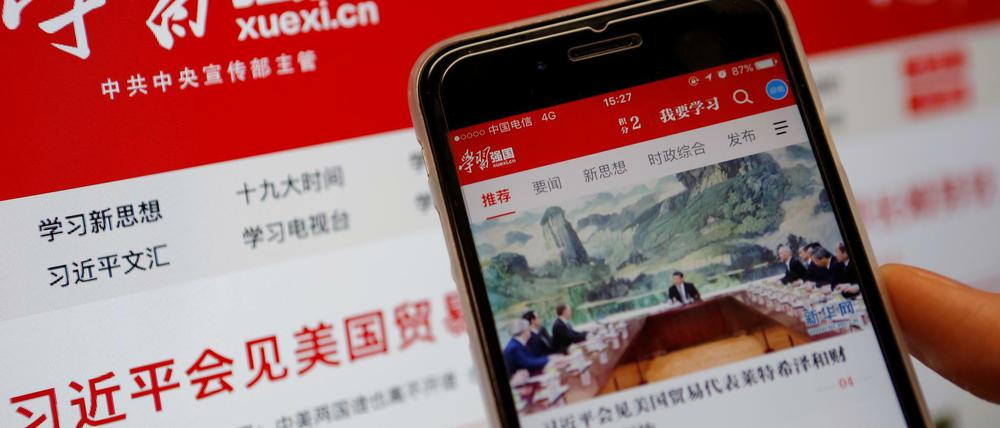 Die chinesische Propaganda-App "Xuexi Qiangguo"
