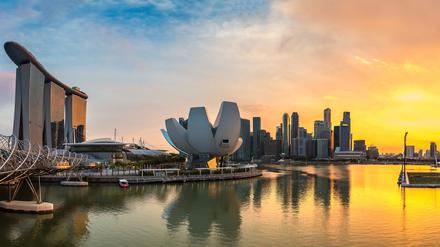 Panorama von Singapur.