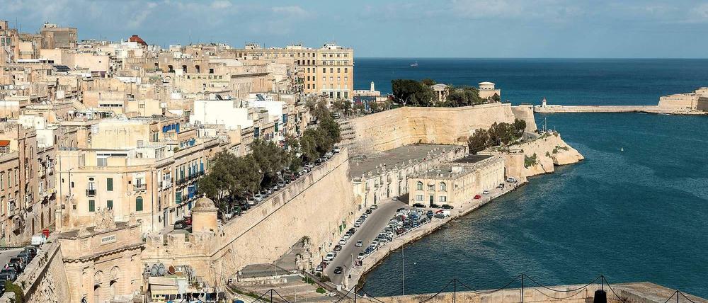 Die Hafenstadt Valletta, die Hauptstadt der Insel Malta