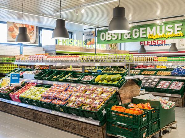 Discounter oder Supermarkt: Eine modernisierte Aldi-Filiale in Herden.
