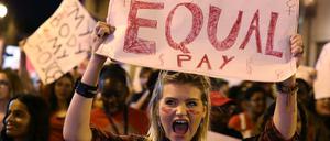 Kampf für gleiche Bezahlung: Demonstrantinnen in den USA 