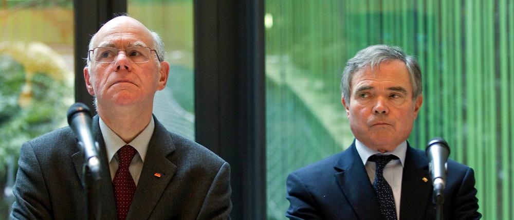 Bundestagpräsident Norber Lammert (l.) und der Präsident der französischen Nationalversammlung Bernard Accoyer.