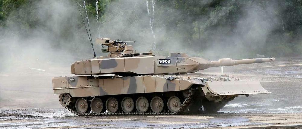 Der Kampfpanzer Leopard, den Krauss-Maffei produziert