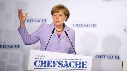 Kanzlerin Angela Merkel ist Schirmherrin der "Initiative Chefsache".