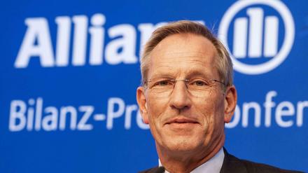 Zufrieden verkündete der Vorstandsvorsitzende der Allianz, Michael Diekmann, die Bilanz für das abgelaufene Jahr.
