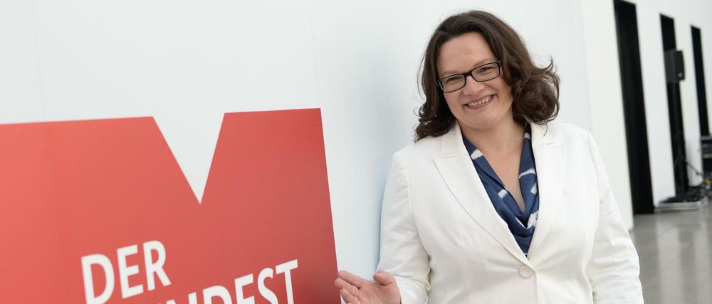 Bundesarbeitsministerin Andrea Nahles (SPD)