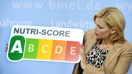 Bundesernährungsministerin Julia Klöckner (CDU) bei der Vorstellung des Nutri Scores. 