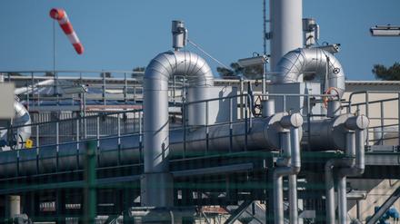 Die Gasempfangsstation der Ostseepipeline Nord Stream 1 befindet sich in Lubmin, Mecklenburg-Vorpommern.