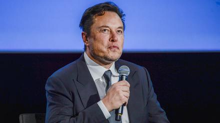 Elon Musk bei der Konferenz Offshore Northern Seas 2022 (ONS).
