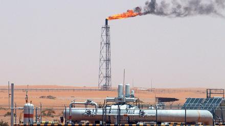 Das Khurais-Ölfeld, rund 160 Kilometer von Saudi-Arabiens Hauptstadt Riad entfernt. Die Preise zogen stark an.