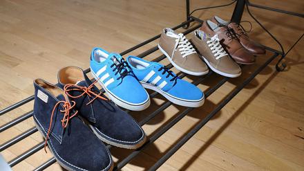 Anziehend. Zu den Firmen im Portfolio gehören auch die Personal-Shopping-Plattform Outfittery, in deren Büro, diese Schuhe aufgenommen wurden.